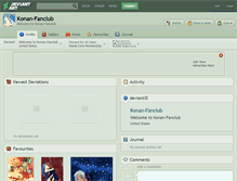 Tablet Screenshot of konan-fanclub.deviantart.com