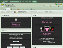 Tablet Screenshot of championx91.deviantart.com