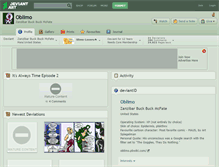 Tablet Screenshot of oblimo.deviantart.com