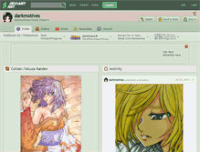 Tablet Screenshot of darkmotives.deviantart.com