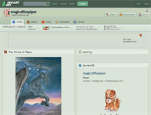 Tablet Screenshot of magicofthepiper.deviantart.com