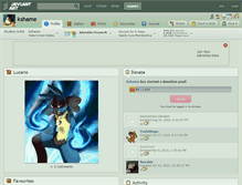 Tablet Screenshot of kshame.deviantart.com