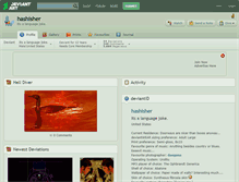 Tablet Screenshot of hashisher.deviantart.com