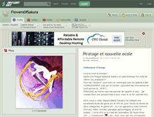 Tablet Screenshot of flowersofsakura.deviantart.com