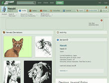 Tablet Screenshot of naouki.deviantart.com
