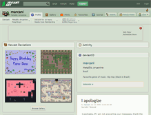 Tablet Screenshot of marcani.deviantart.com