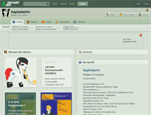 Tablet Screenshot of maplemartin.deviantart.com