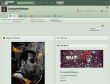 Tablet Screenshot of constantinpotorac.deviantart.com