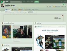 Tablet Screenshot of dasuberbevan.deviantart.com