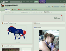 Tablet Screenshot of missdragonrider32.deviantart.com