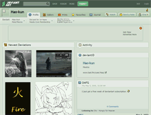 Tablet Screenshot of hao-kun.deviantart.com