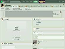 Tablet Screenshot of lotuseye.deviantart.com