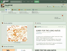 Tablet Screenshot of klaudnyne.deviantart.com