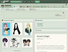 Tablet Screenshot of kasaiyuri.deviantart.com