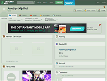 Tablet Screenshot of amethystnighthut.deviantart.com