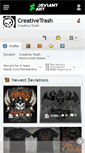 Mobile Screenshot of creativetrash.deviantart.com