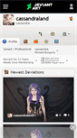 Mobile Screenshot of cassandraland.deviantart.com