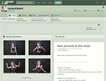 Tablet Screenshot of cassandraland.deviantart.com