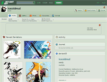 Tablet Screenshot of icecoldmud.deviantart.com