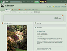 Tablet Screenshot of lordpanthere.deviantart.com