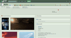 Desktop Screenshot of decline.deviantart.com