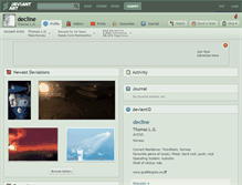 Tablet Screenshot of decline.deviantart.com