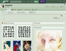 Tablet Screenshot of missyjanek.deviantart.com