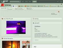 Tablet Screenshot of hahahaaa.deviantart.com