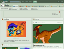 Tablet Screenshot of kadtie.deviantart.com