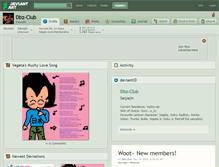 Tablet Screenshot of dbz-club.deviantart.com