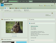 Tablet Screenshot of daboomonline.deviantart.com