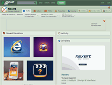 Tablet Screenshot of nexert.deviantart.com