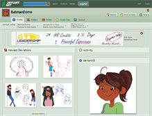 Tablet Screenshot of batmandomo.deviantart.com