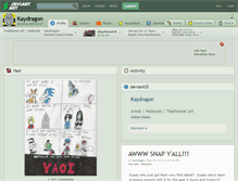 Tablet Screenshot of kaydragon.deviantart.com