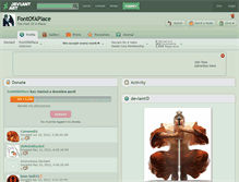 Tablet Screenshot of fontofaplace.deviantart.com