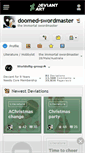 Mobile Screenshot of doomed-swordmaster.deviantart.com