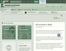 Tablet Screenshot of doomed-swordmaster.deviantart.com