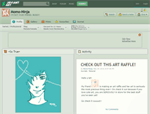 Tablet Screenshot of momo-ninja.deviantart.com