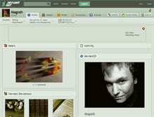 Tablet Screenshot of magosh.deviantart.com