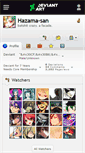 Mobile Screenshot of hazama-san.deviantart.com