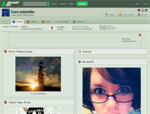 Tablet Screenshot of coco-zutarafan.deviantart.com
