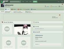 Tablet Screenshot of nathanounce.deviantart.com