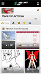 Mobile Screenshot of place-for-artists.deviantart.com