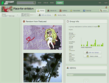 Tablet Screenshot of place-for-artists.deviantart.com