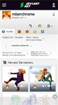 Mobile Screenshot of mberchrome.deviantart.com