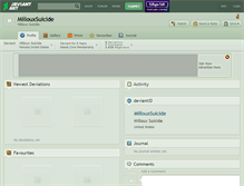 Tablet Screenshot of millouxsuicide.deviantart.com