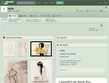 Tablet Screenshot of kalile.deviantart.com