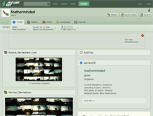 Tablet Screenshot of featherminded.deviantart.com