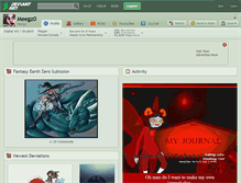 Tablet Screenshot of meegz0.deviantart.com