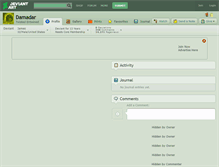 Tablet Screenshot of damadar.deviantart.com